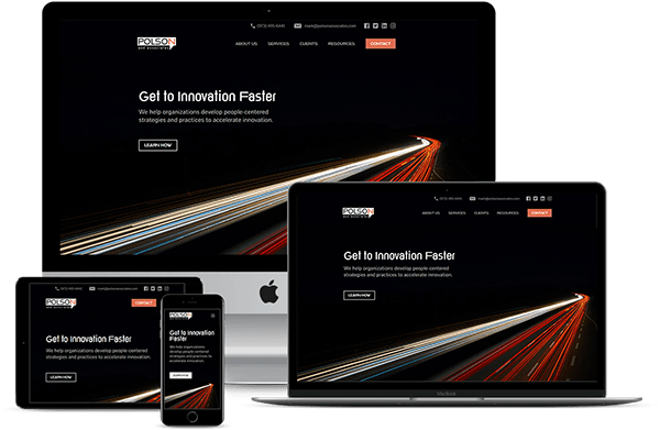 Polson website mockup