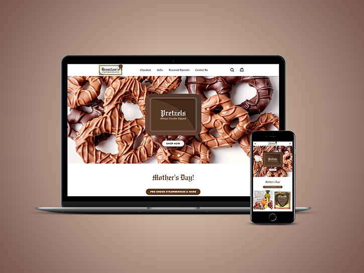 Mock-up of Bromilow website